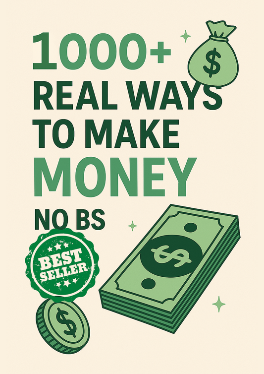 1000+ Real Ways to Make Money – No BS (Best Seller)